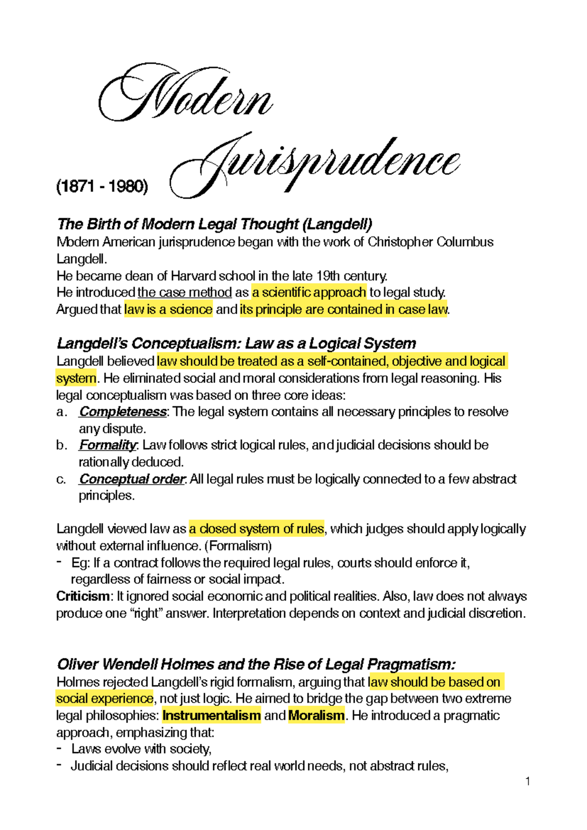 Law & Literature: Key Concepts and Theories in Jurisprudence - Studocu
