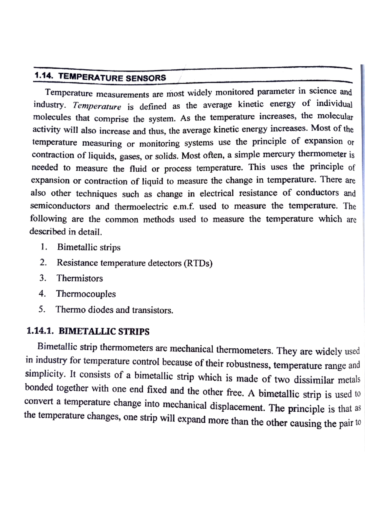 Temperature sensors-Mechatronics - TEMPERATURE SENSORS industry ...