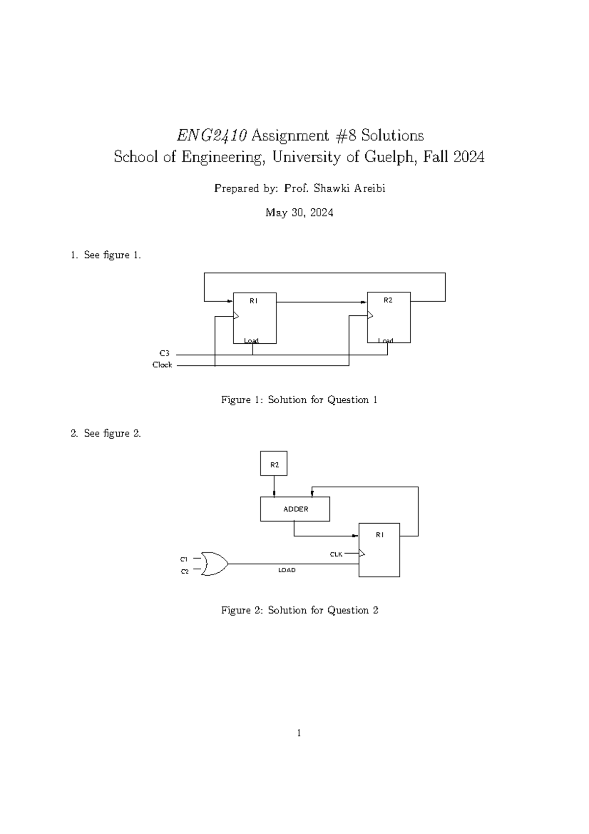 ENG2410 Assignment 8 Solutions - School of Engineering F24 - Studocu