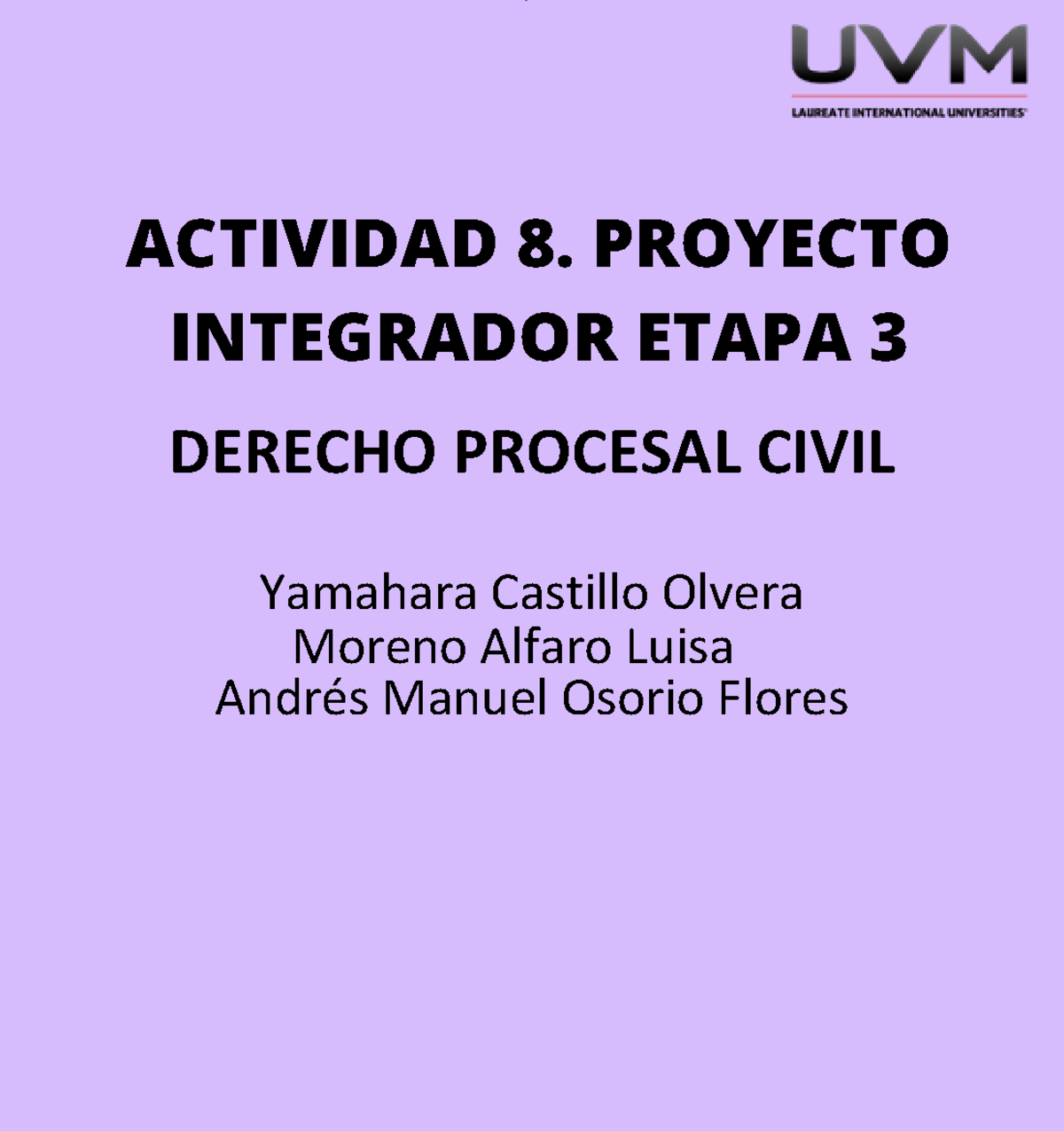 A Pie Derecho Procesal Civil Actividad Proyecto Integrador Etapa Derecho Procesal