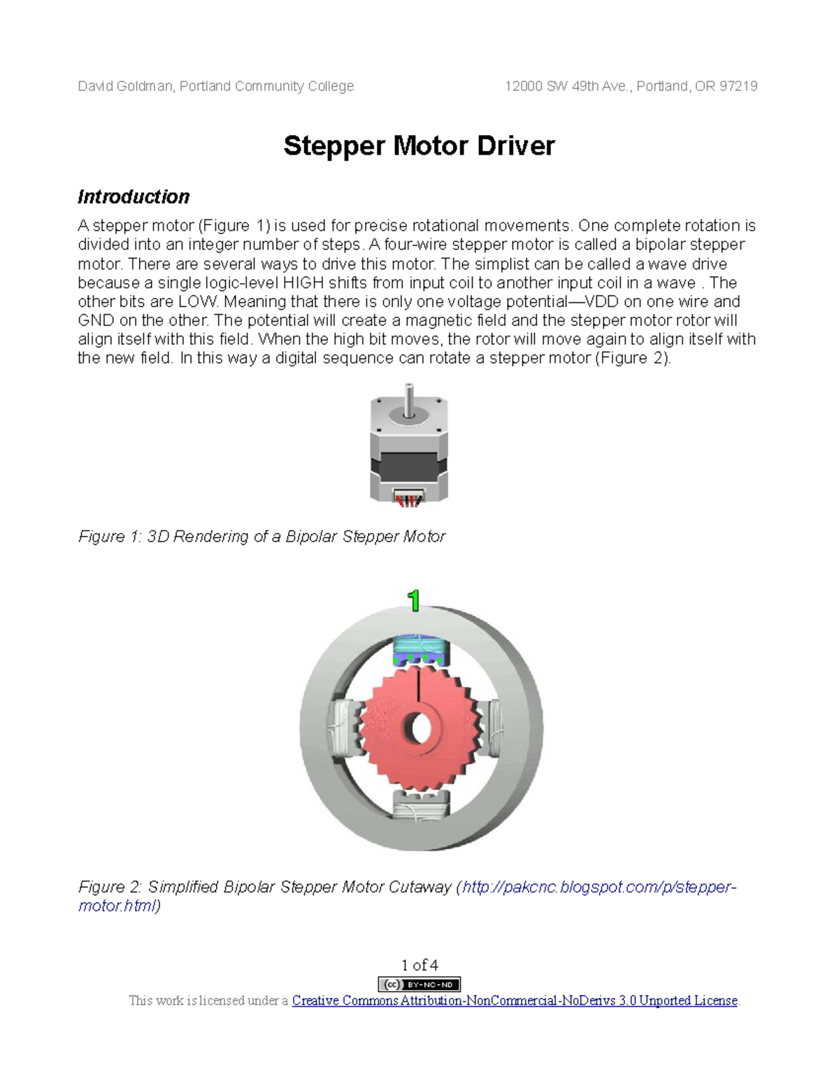 EETD 2-3: Stepper Motor Driver Introduction and Procedures - Studocu