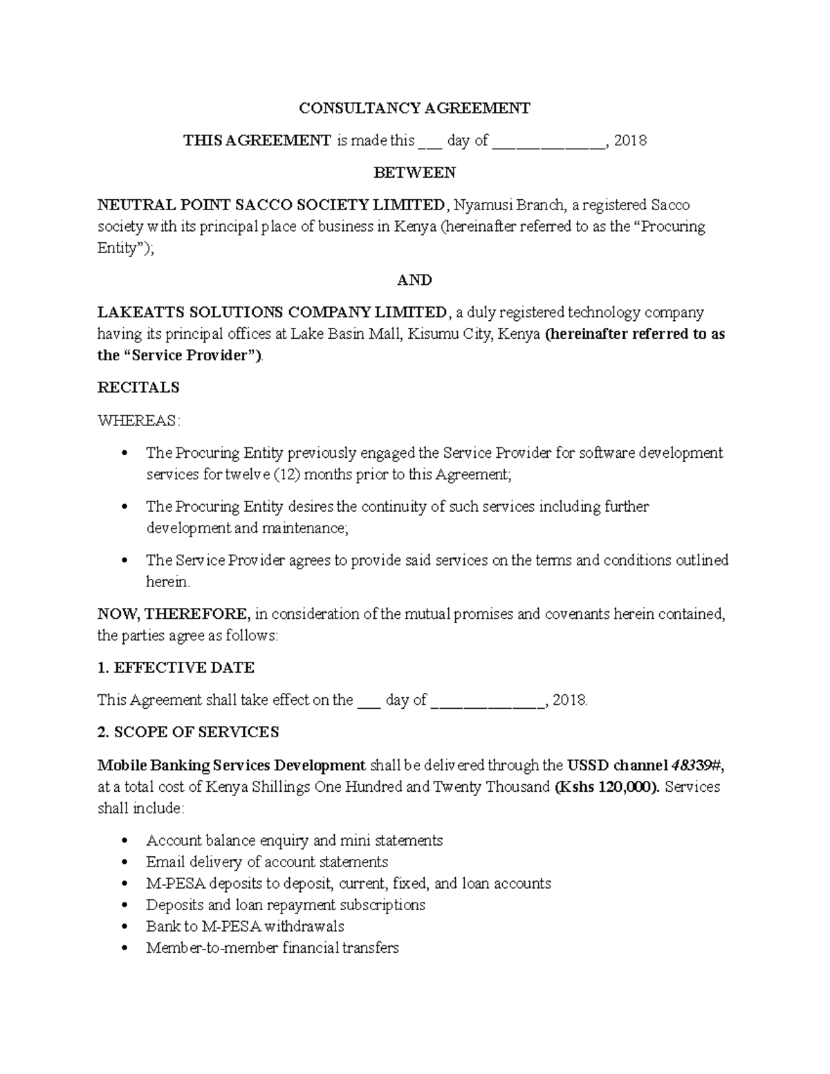 Consultancy Agreement- Netral Point Draft - CONSULTANCY AGREEMENT THIS ...