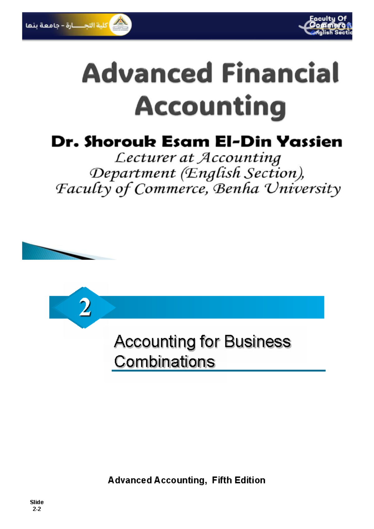Lec4 Advanced Accounting: Business Combinations & Goodwill Analysis ...