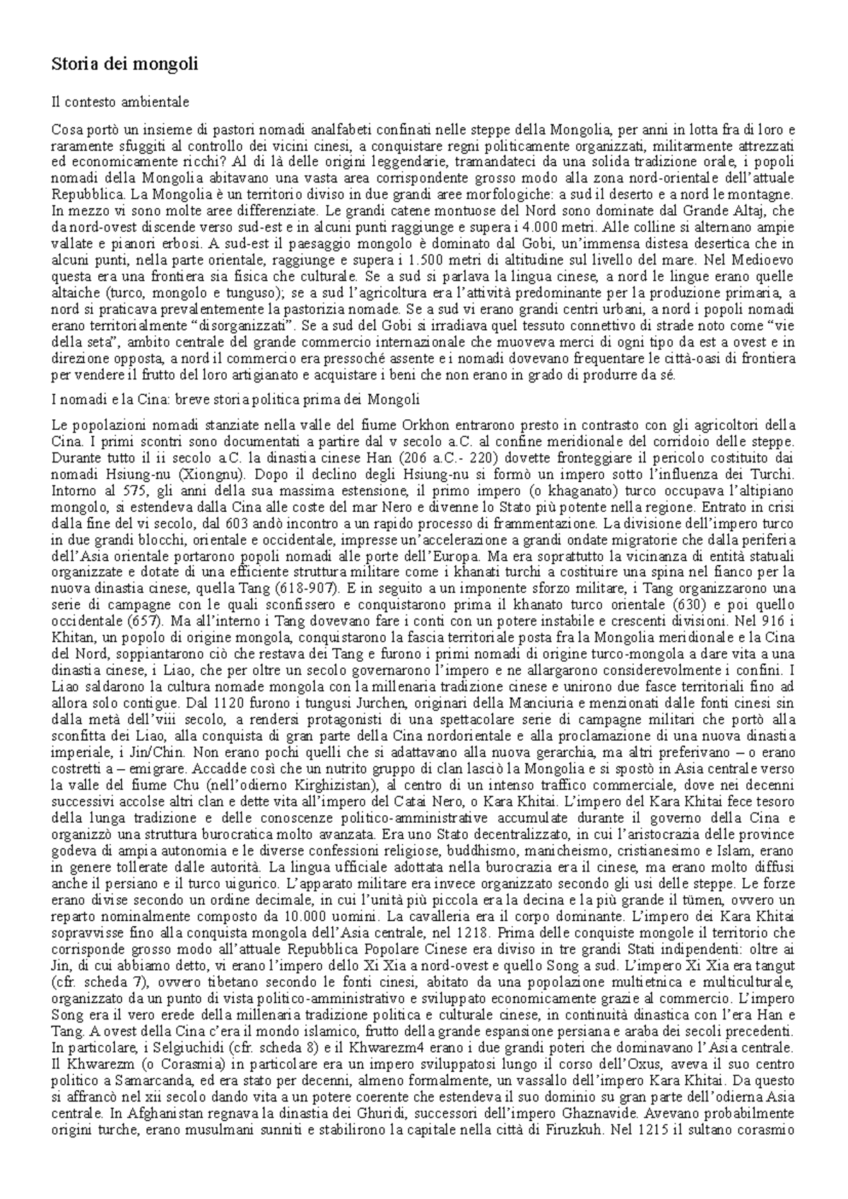 Storia dei Mongoli: Origini, Conquiste e Impatti Culturali (STORIA 101 ...