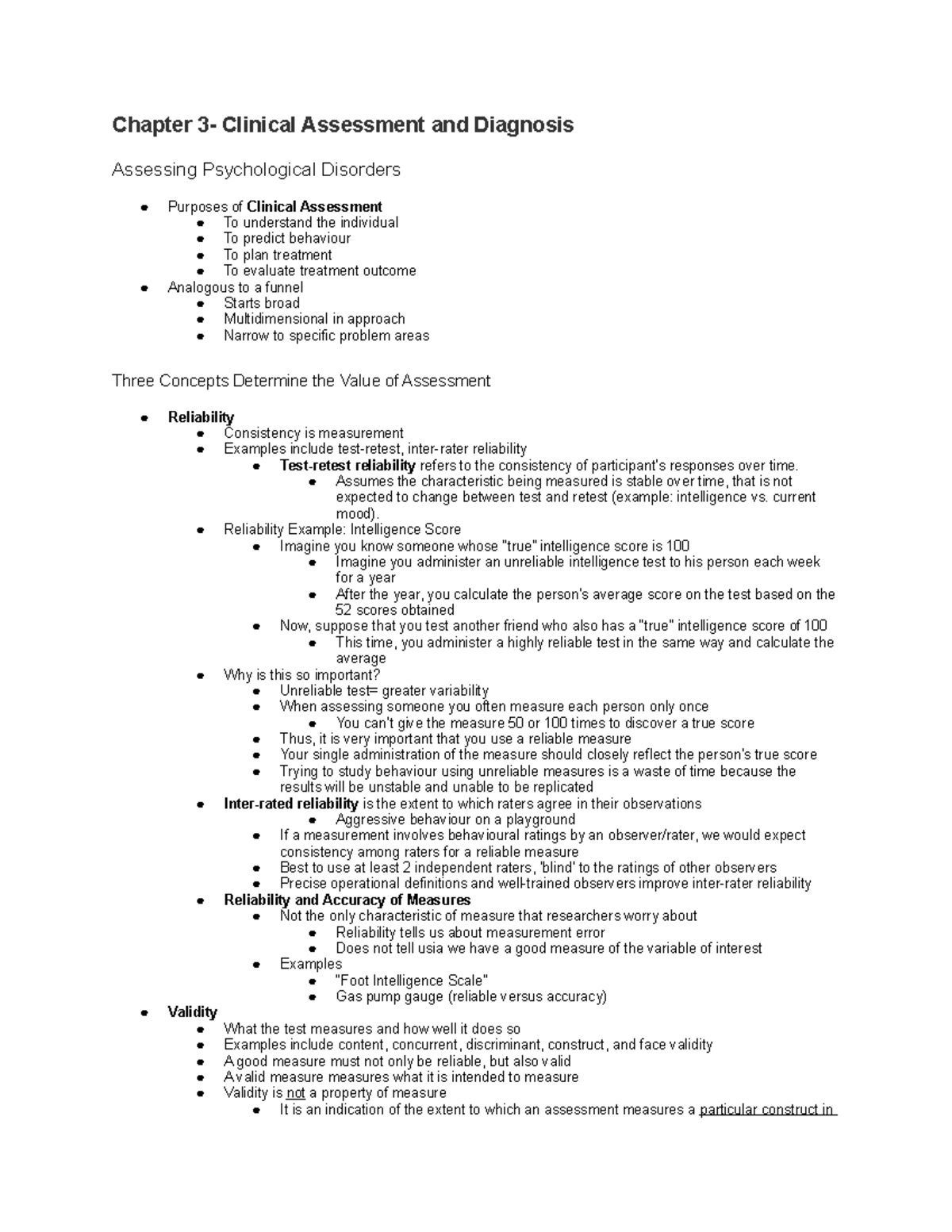 4. Chapter 3: Clinical Assessment & Diagnosis Methods and Concepts ...
