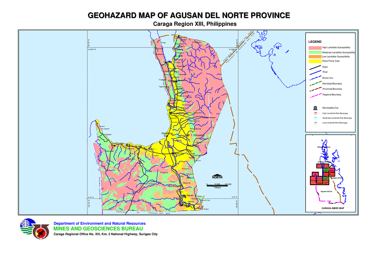 GEOHAZARD MAP OF AGUSAN DEL NORTE PROVINCE (ADN) - Studocu