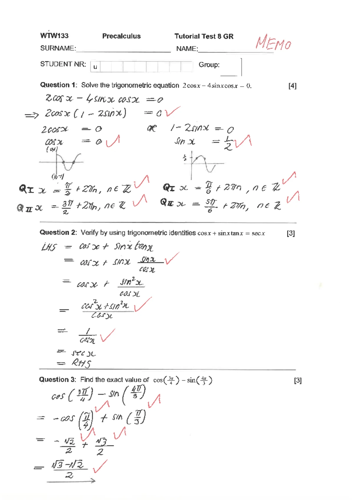 CMY 127 Tutorial 2 Worksheet: Classic & Textbook Questions - Studocu