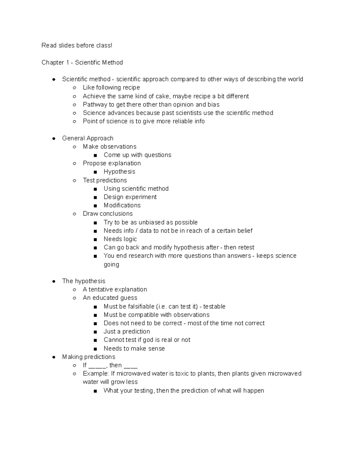 Chapter 1: Understanding the Scientific Method and Vaccines - Studocu