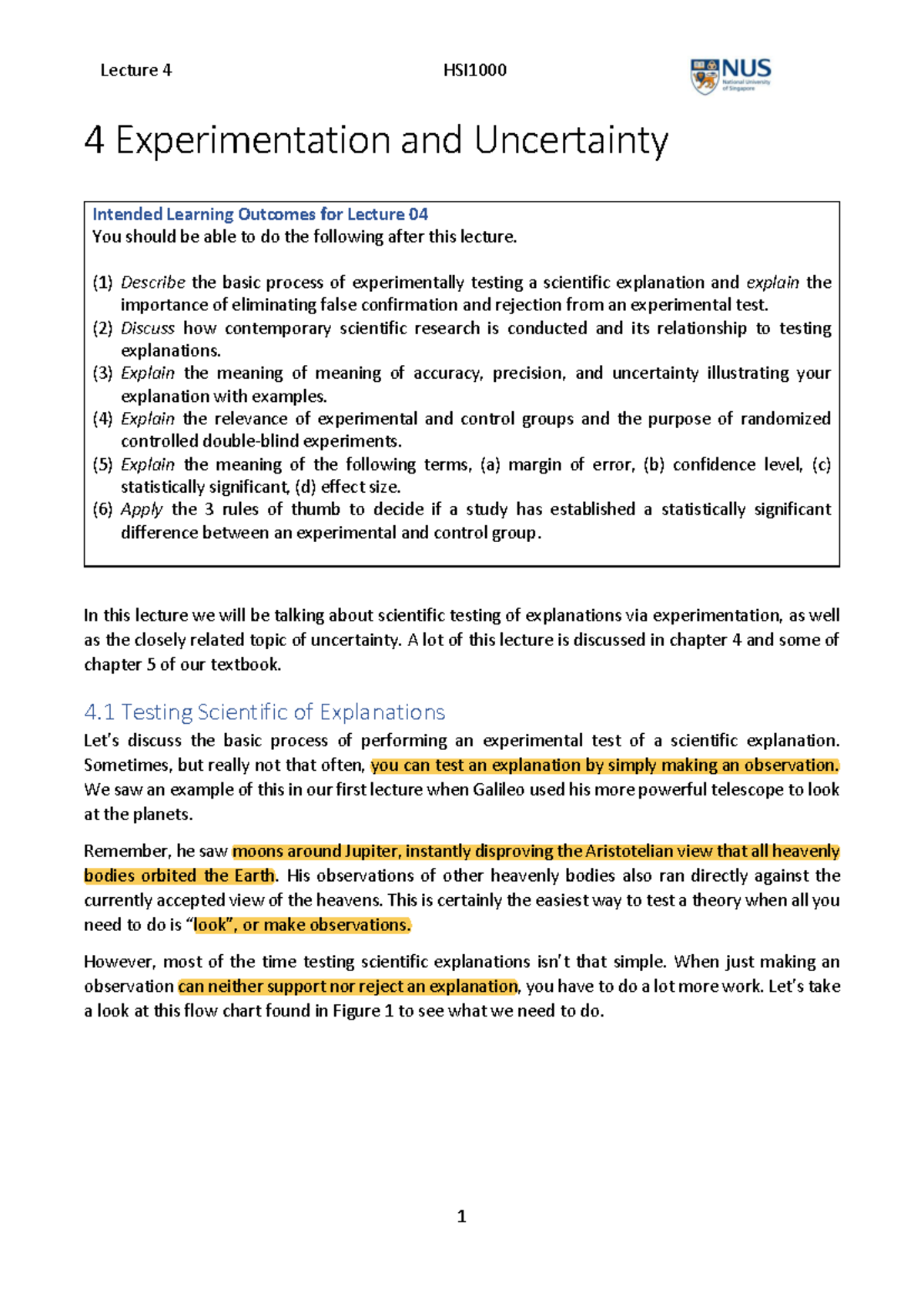 L04 Lecture 4: Experimentation, Uncertainty, and Scientific Testing ...