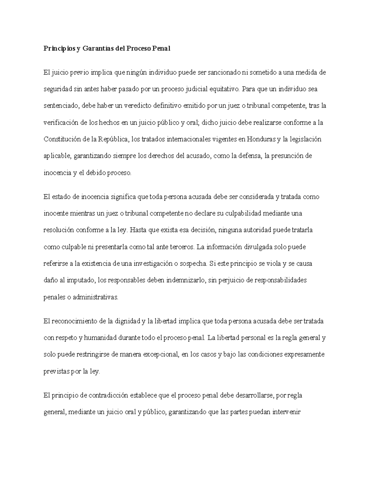 Principios y Garantías del Proceso Penal - APA7 - Studocu