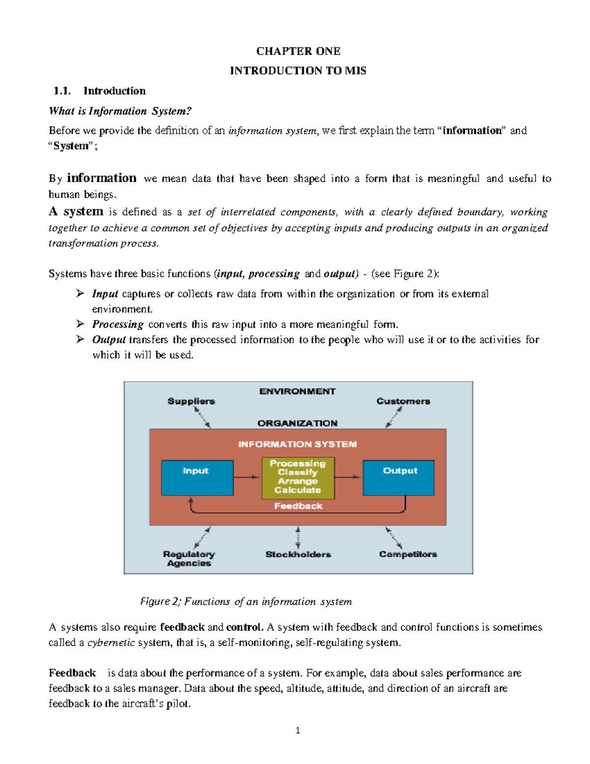 MIS 101: Understanding Information Systems in Conflict Resolution - Studocu