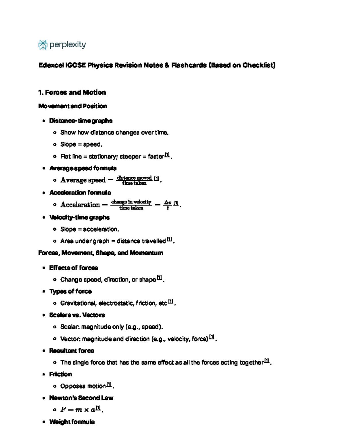 Edexcel IGCSE Physics Revision Notes & Flashcards: Key Concepts - Studocu