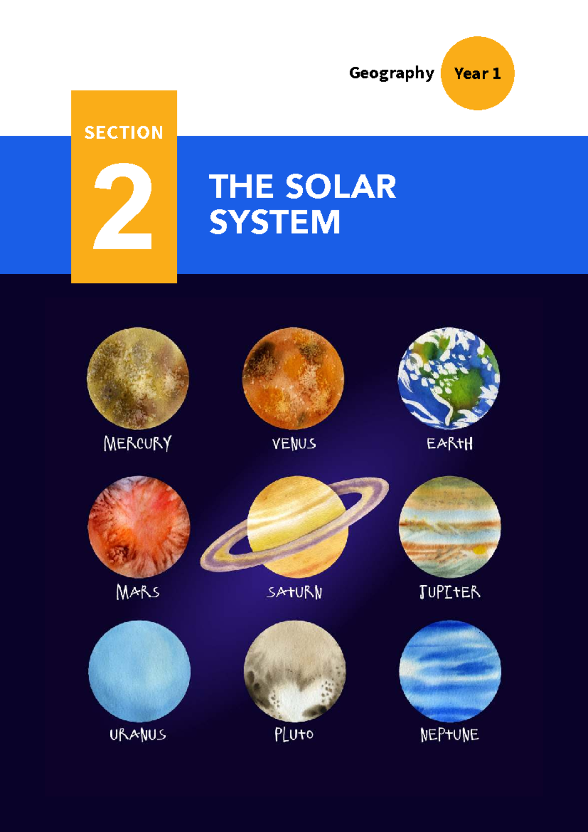 LM-Geography Year 1: The Solar System Overview and Planetary Features ...