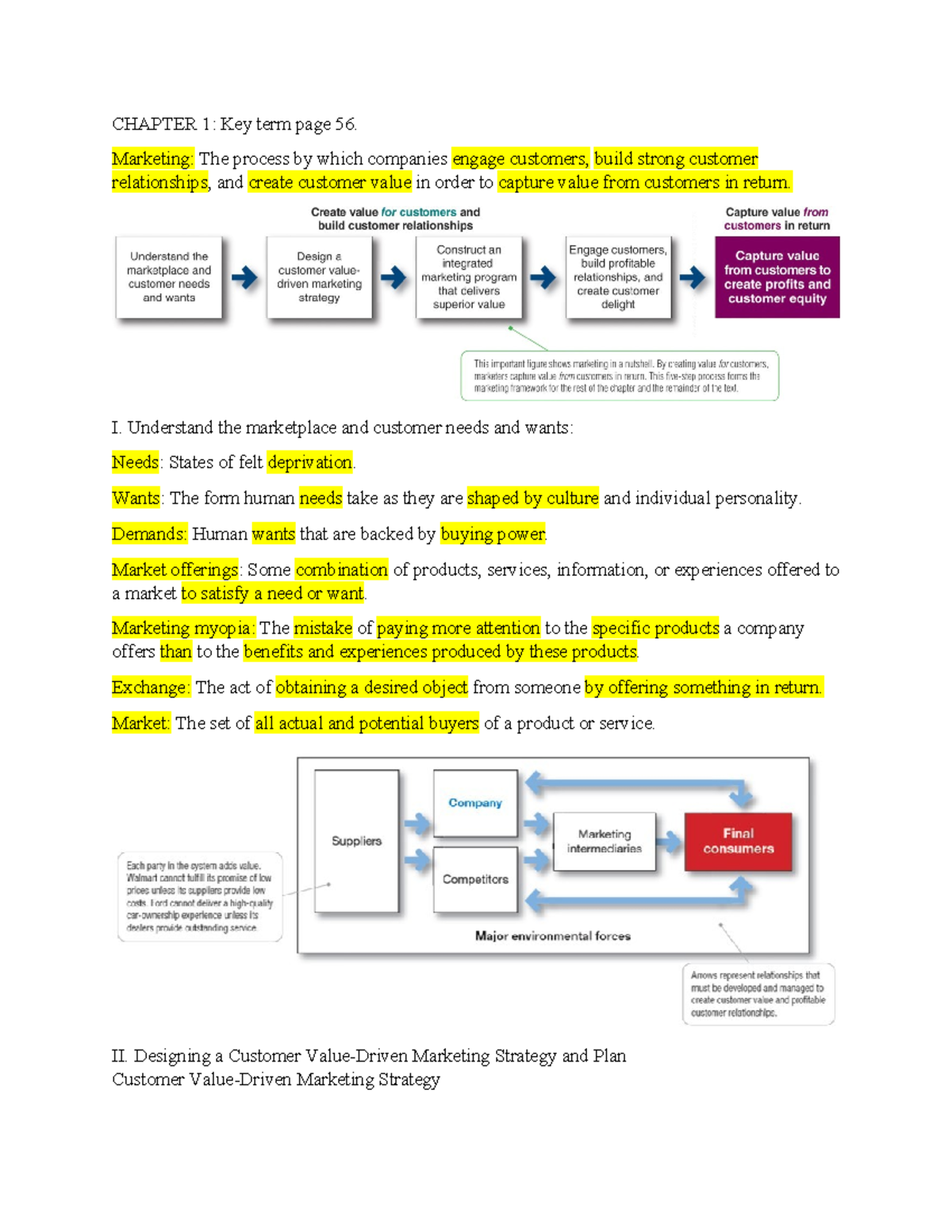 Marketing Concepts and Strategies - Chapter 1 Review (MKT 101) - Studocu