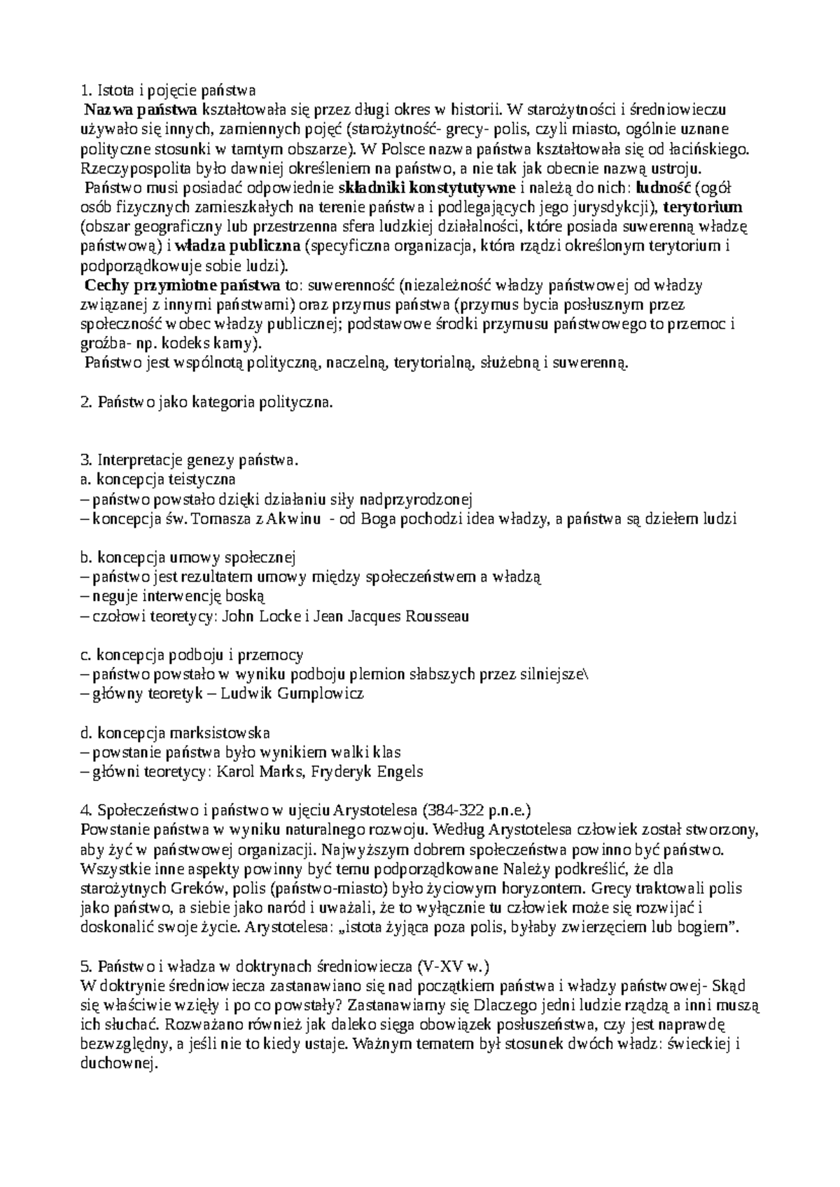 Wstęp do nauki o państwie i prawie - Istota i pojęcie państwa Nazwa