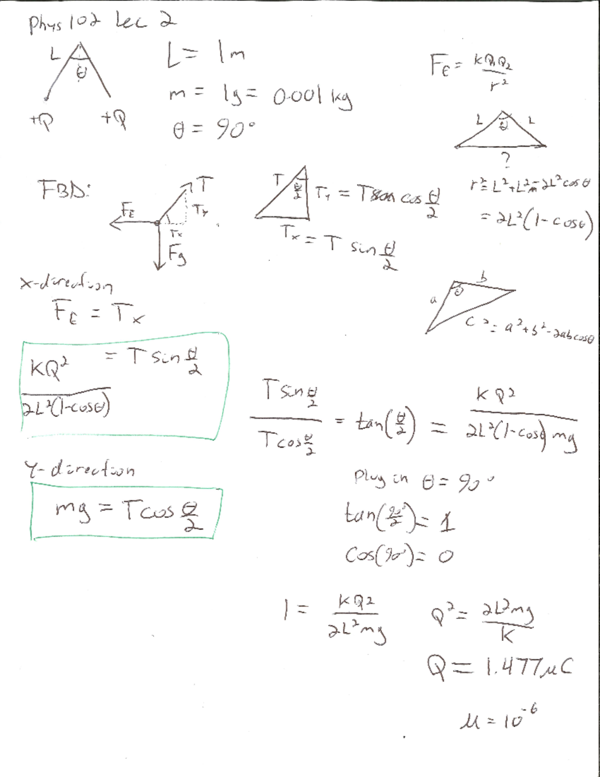 Lecture 2 - Worked Example - PHYS122 - Phys lot Lec 2 L L= Im ij Fe ...