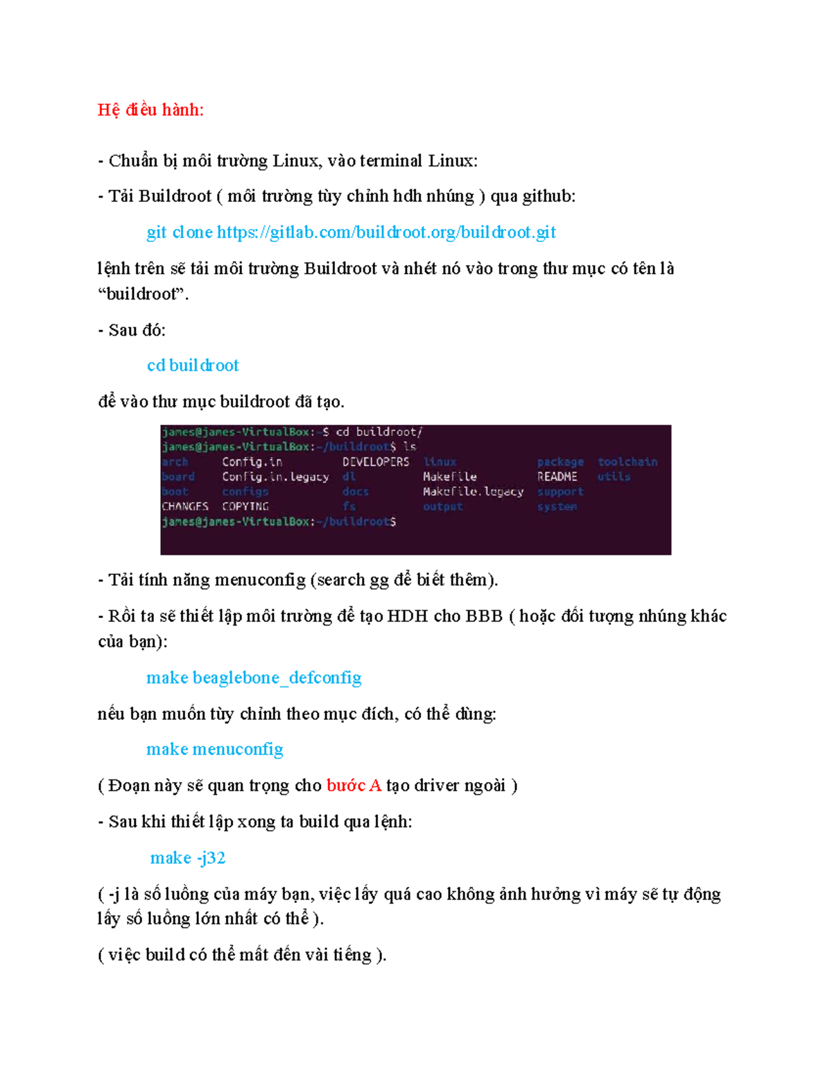 Hệ điều hành: Hướng dẫn cài đặt Buildroot trên Linux cho HDH nhúng ...