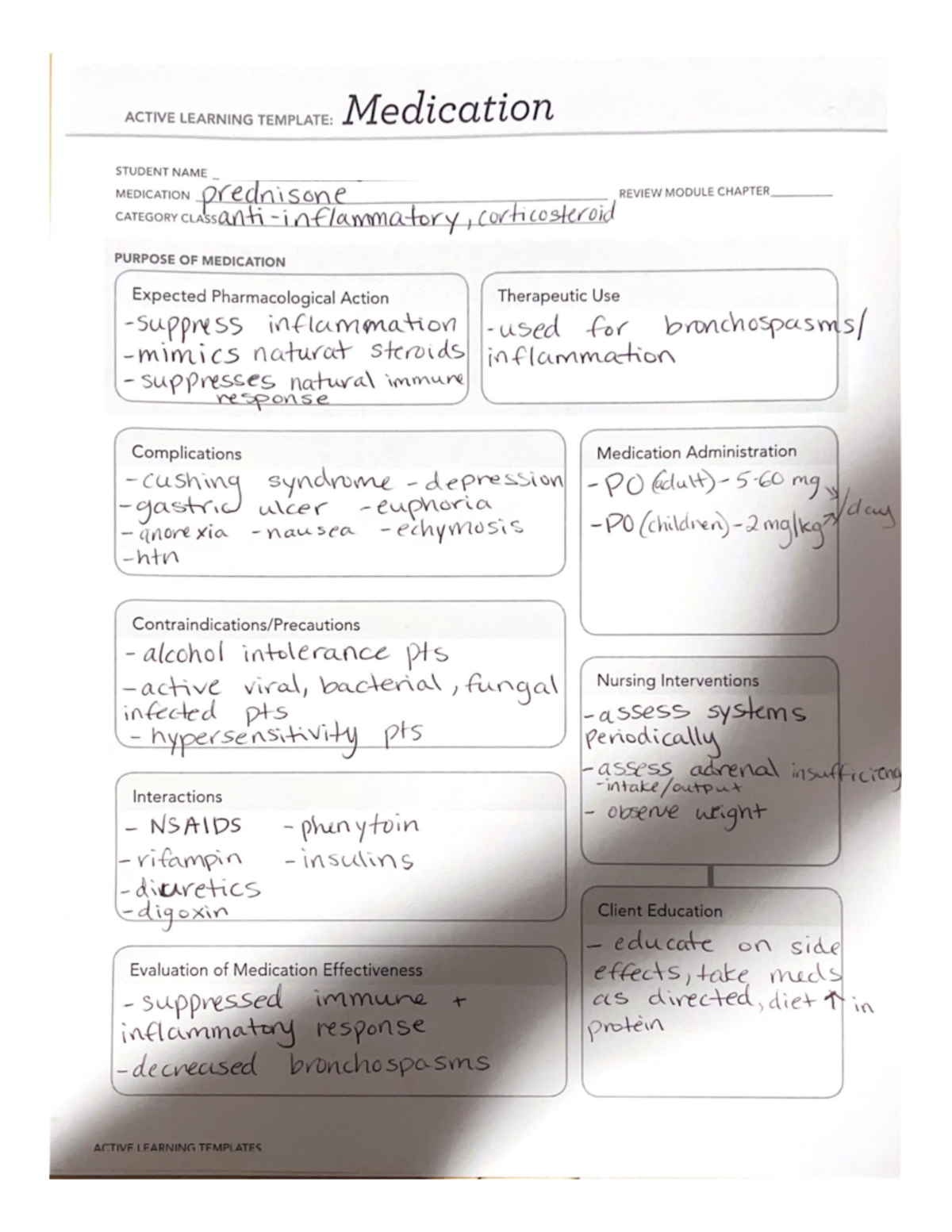 Carbamide Peroxide (Debrox) Med Card: Active Learning Template