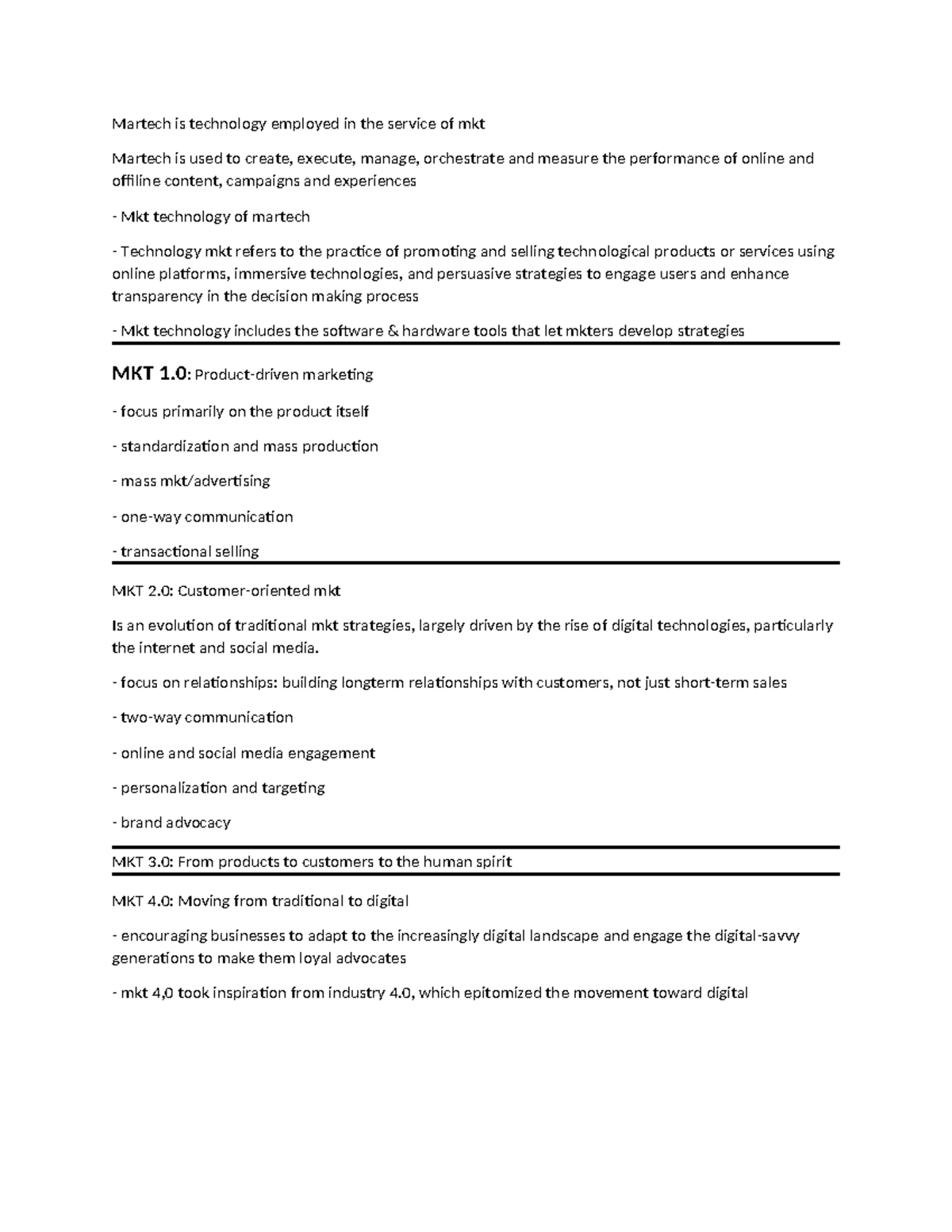 Martech - lecture notes môn apply tech in mkt - Martech is technology ...
