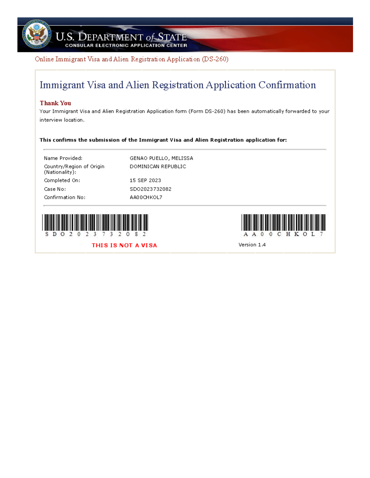1737236496638 DS260 - Confirmation Page - Online Immigrant Visa and ...