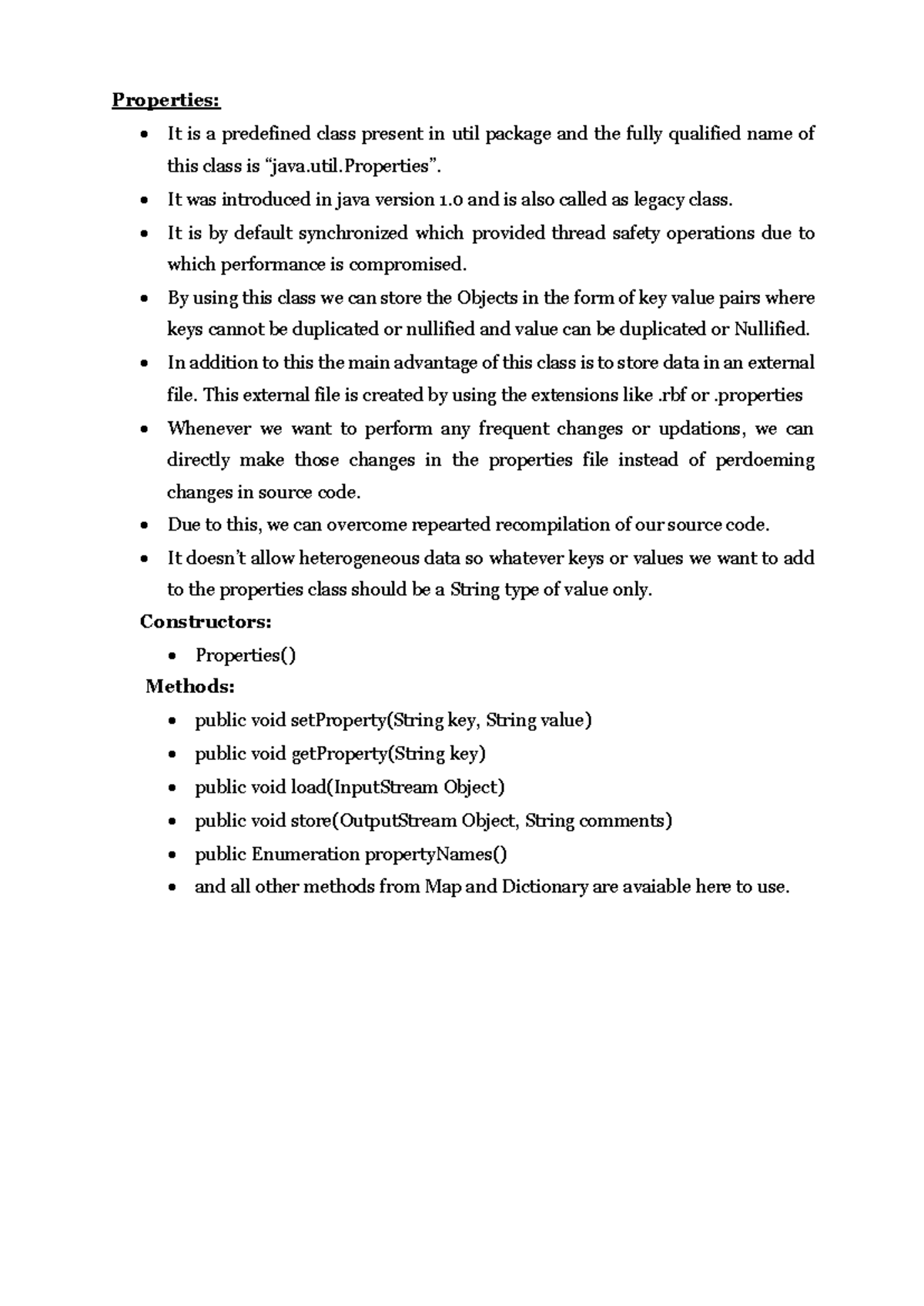 Java Properties Class Overview and Key Features - Yuuu - Studocu