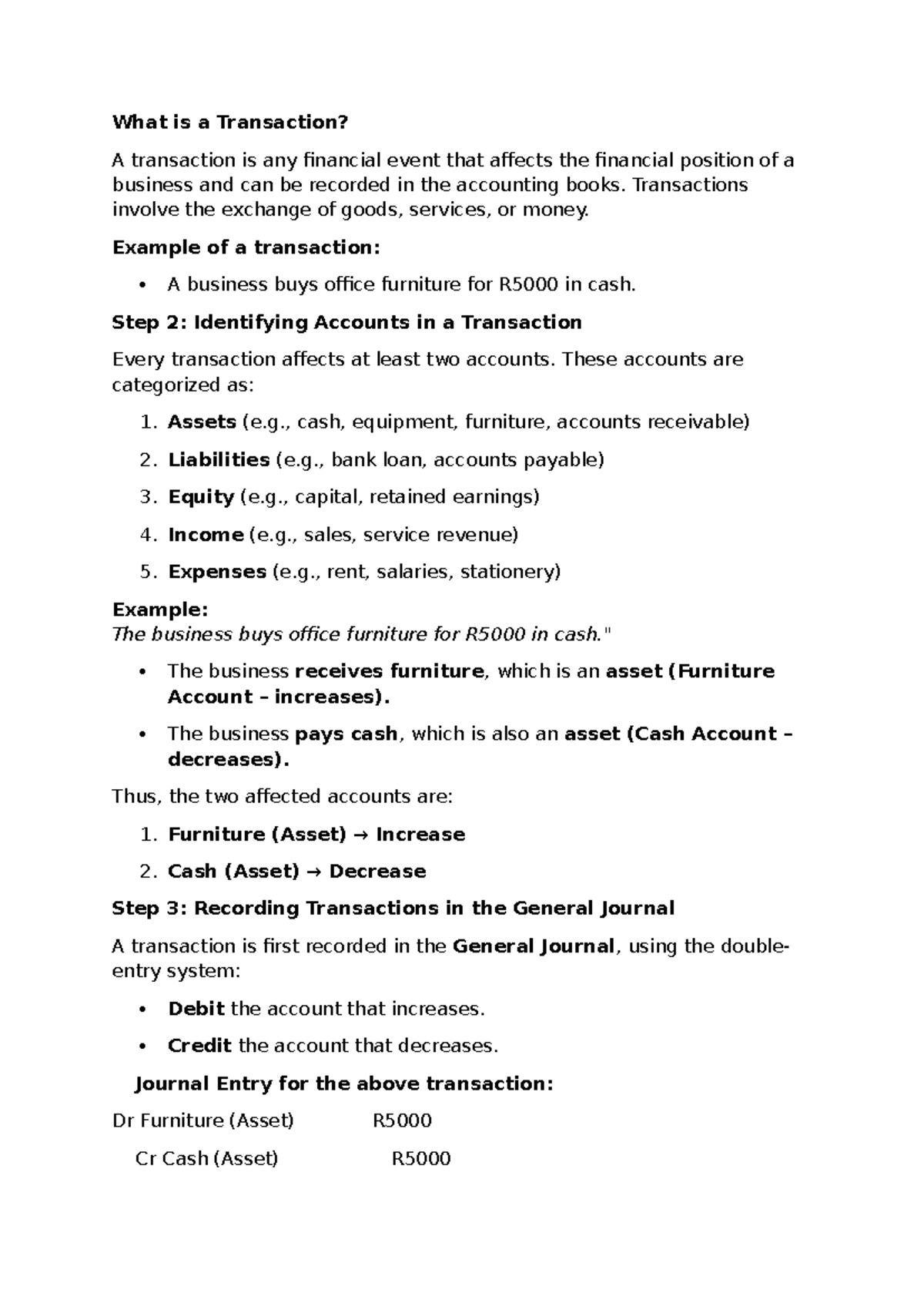 Lecture: Understanding the Accounting Equation - Examples ...