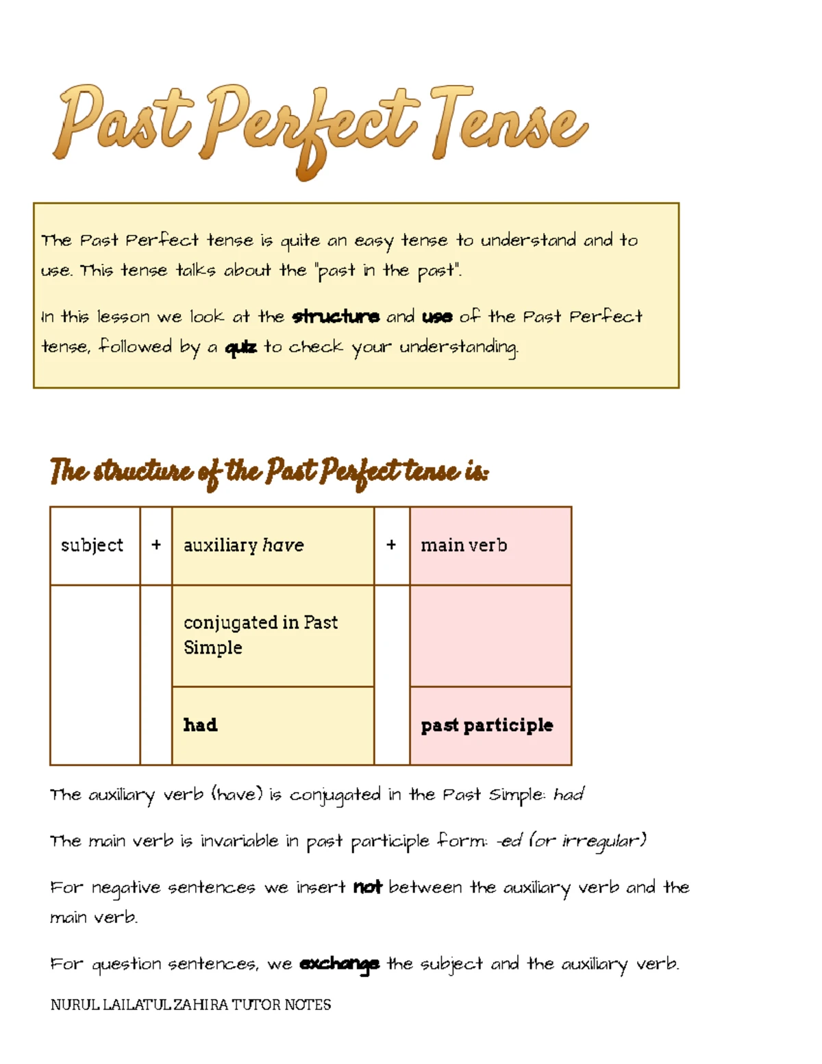 Stative Verbs Explained: NLZ Tutor Notes on Usage and Context - Studocu