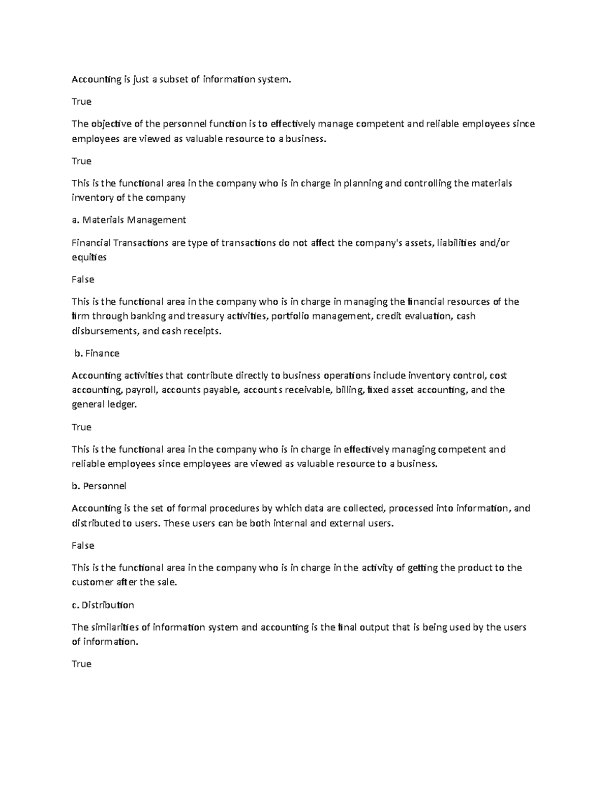 ACCT 101 Week 1 Review: Key Concepts in Accounting & Information ...