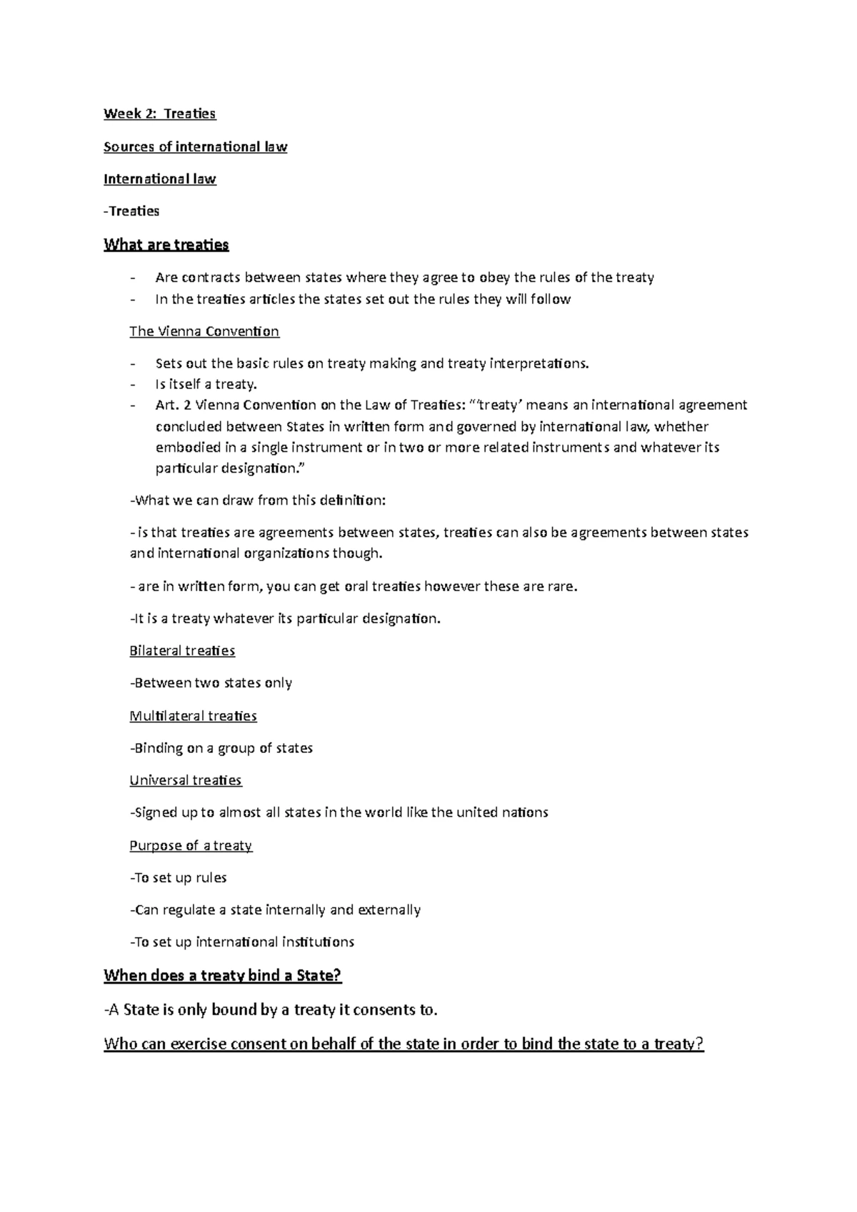 INTERNATIONAL LAW EXAM NOTES: Importance for SA Lawyers (IL 101) - Studocu