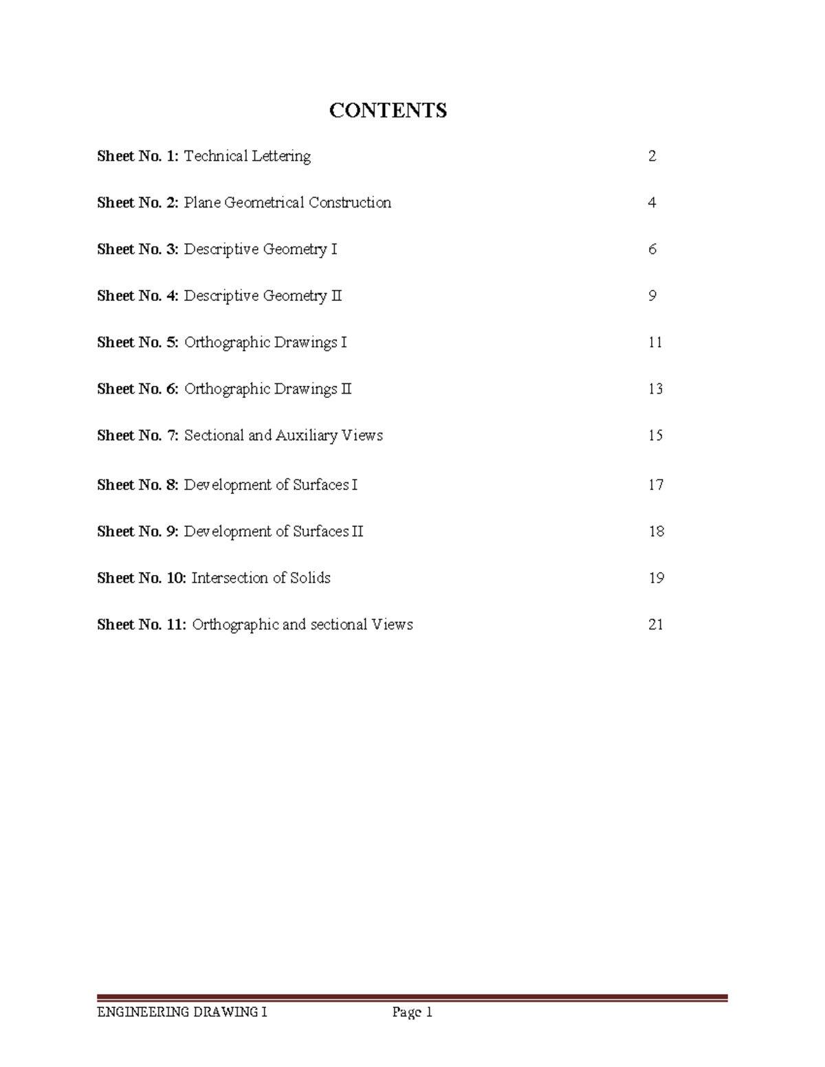 Engineering Drawing I (2072): Comprehensive Content Overview - Studocu