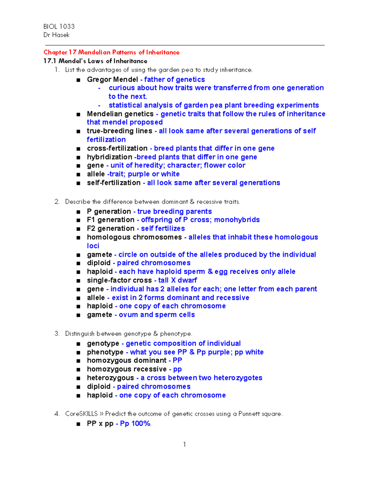 Exam 4 CCO - Exam 4 notes and study guide - Dr Hasek **Chapter 17 ...