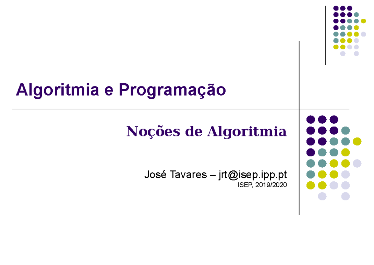 Algoritmia e Programação: Conceitos Básicos e Resolução de Problemas - Document Preview