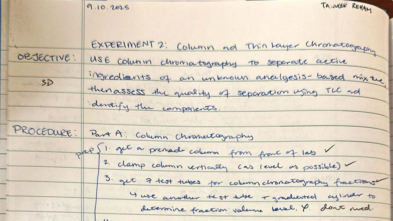 Chem 2OA3 Lab 2: Reham Tanveer Experiment Analysis - Studocu