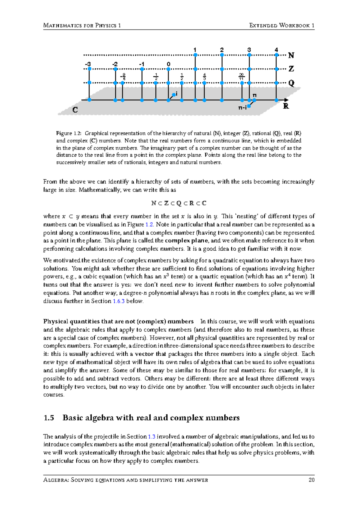Mathematics for Physics 1: Extended Workbook 1 - Algebra Solutions ...