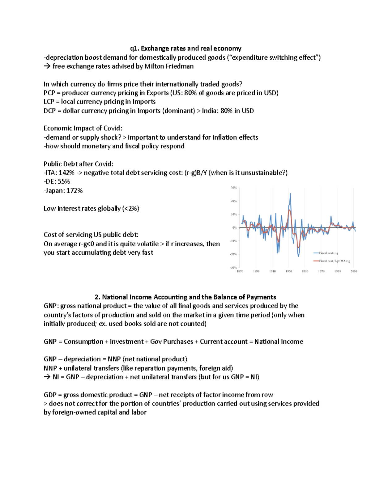 ECN 101 - Lecture Notes on Exchange Rates & National Income Accounting ...