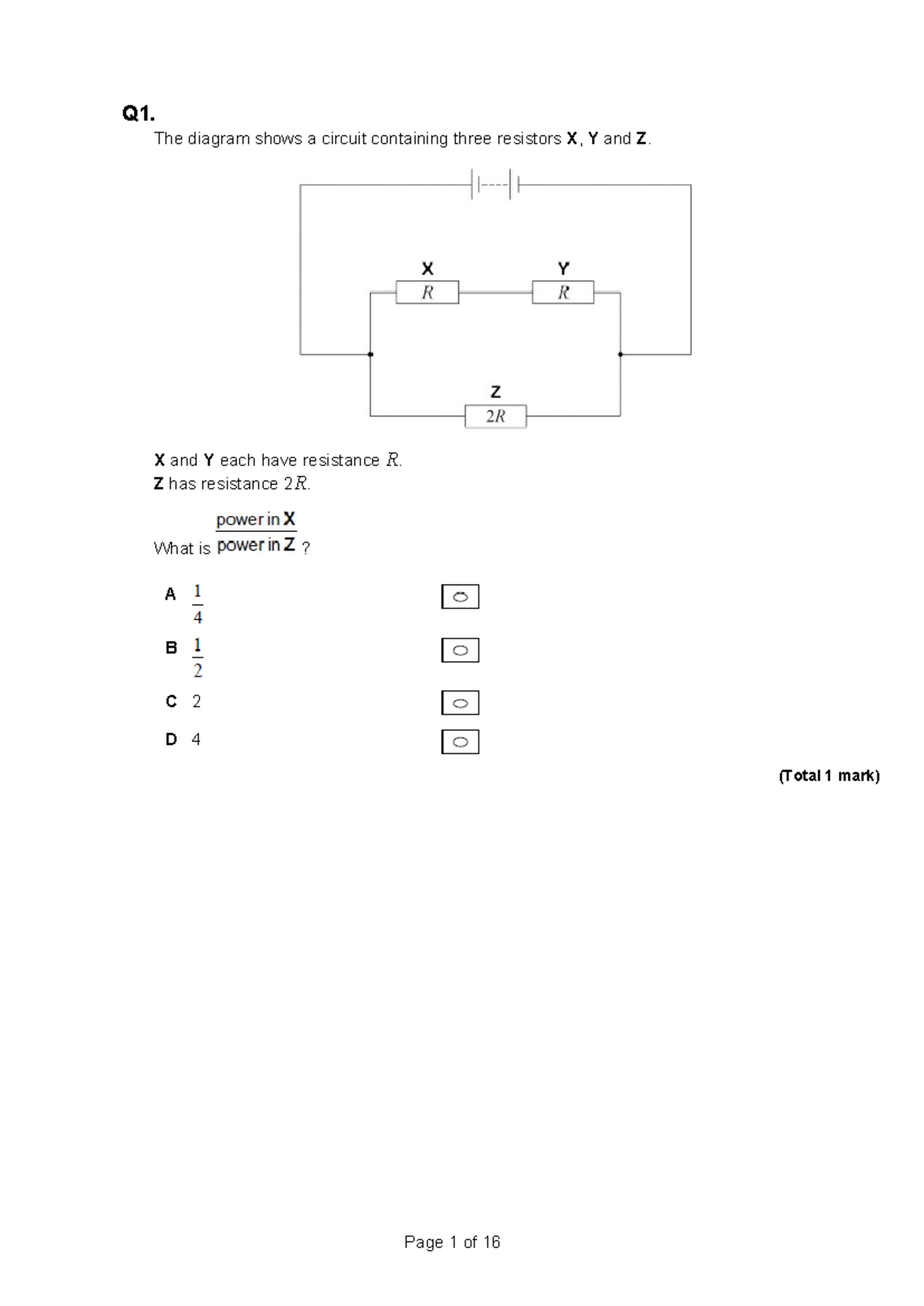 Electricity Practice 24: Resistor Networks and Circuit Analysis - Studocu