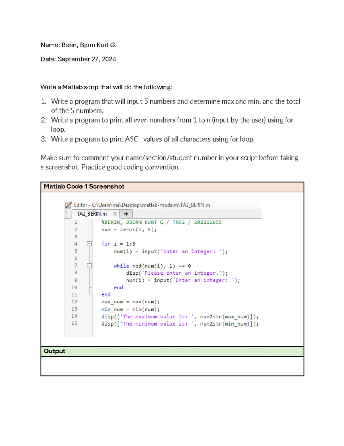 CCS0023L Lab Exercise: Compiling and Running Java Programs - Studocu