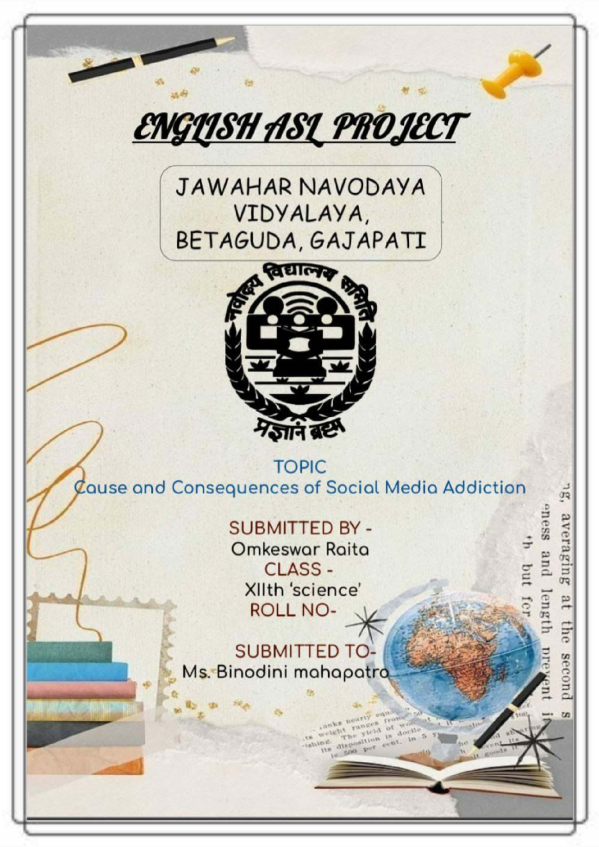 ENGLISH ASL PROJECT: Causes & Consequences of Social Media Addiction ...