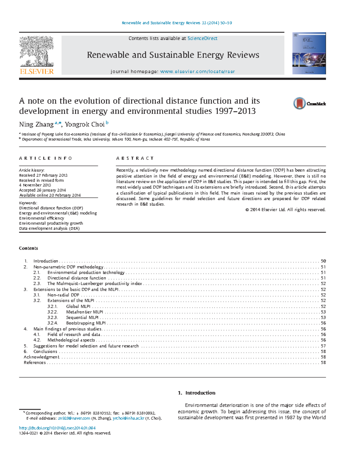 Dva 4 - notes - A note on the evolution of directional distance ...