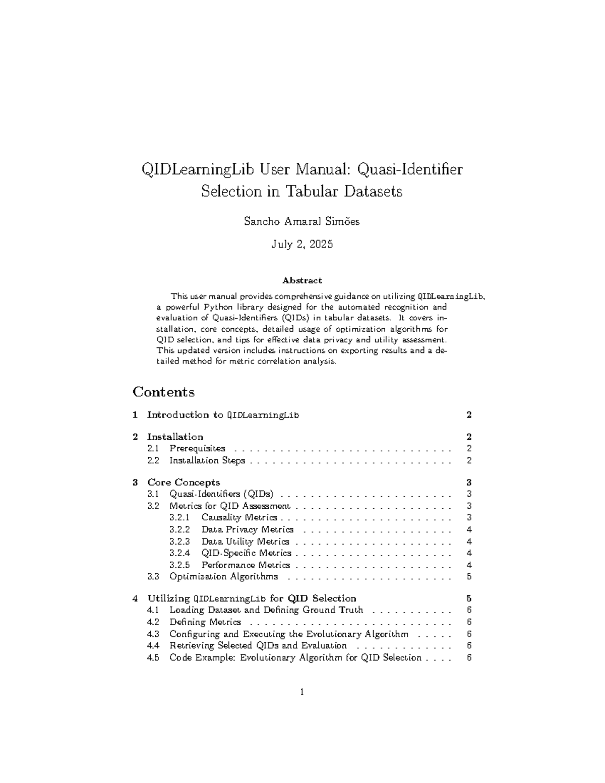QIDLearningLib User Manual: Comprehensive Guide for QID Selection - Studocu