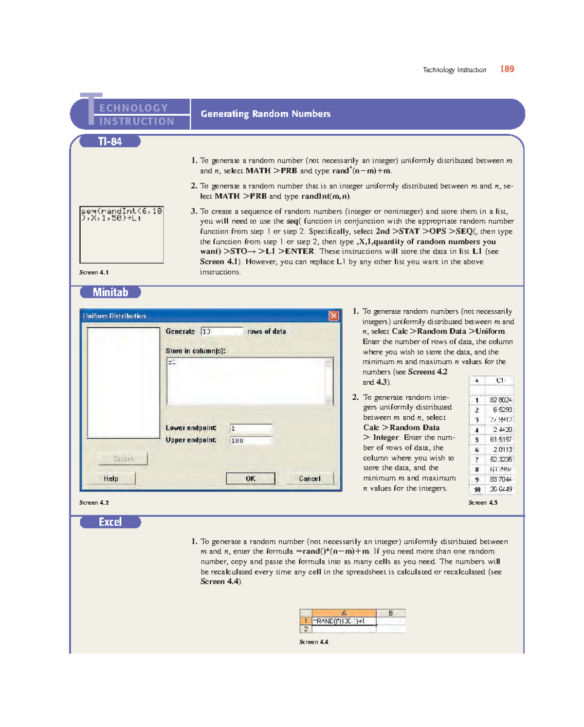 Introductory Statistics 7th Ed – Part 112: Random Number Generation ...