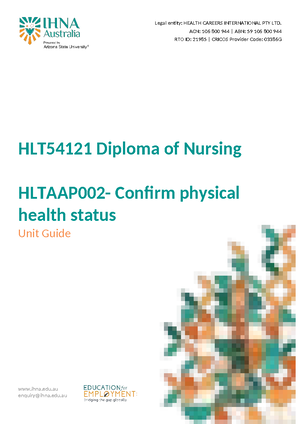 Hltenn 041 HO Codes and standards - Legal entity: HEALTH CAREERS ...