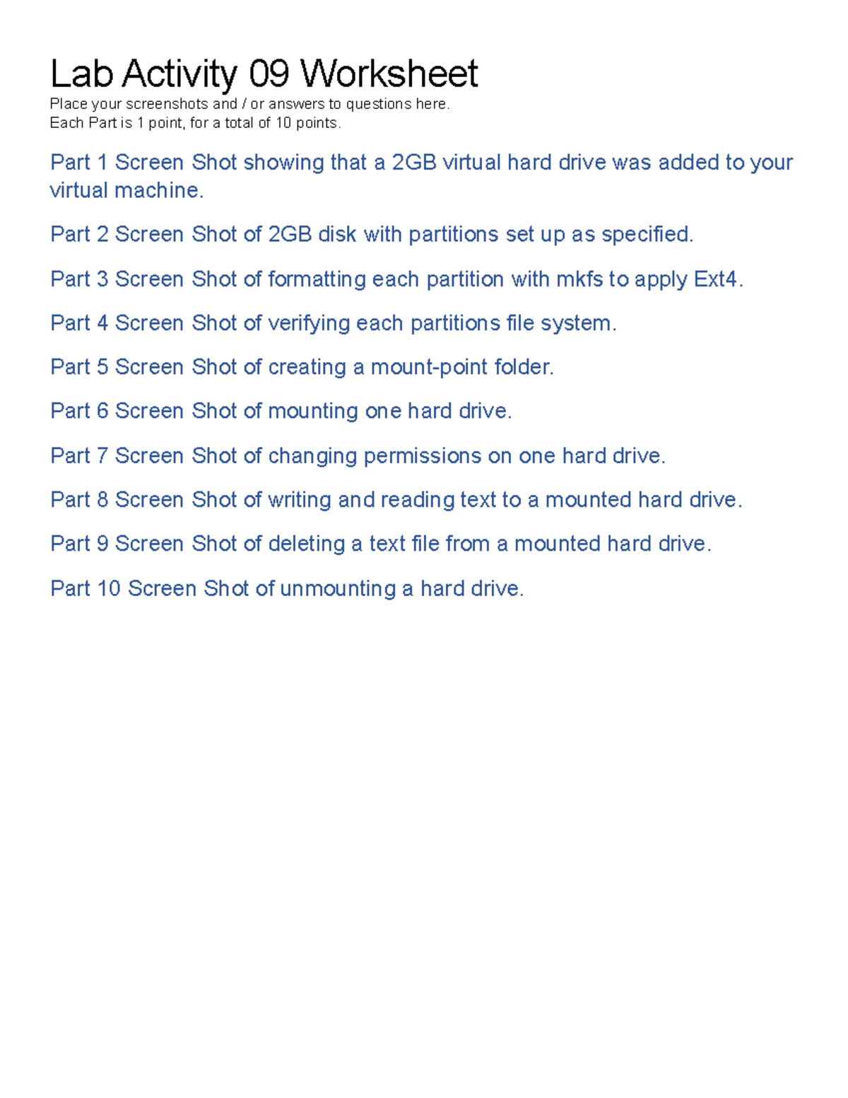 Lab Activity 09 Worksheet (24F) - Lab Activity 09 Worksheet Place your ...