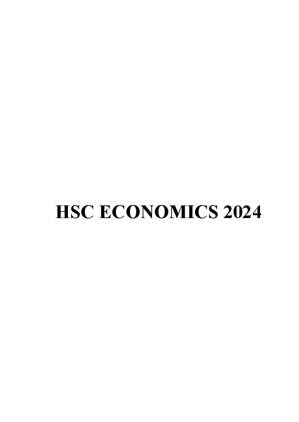 HSC ECONOMICS 2024: Macroeconomic Policies & Their Impact on Australia ...
