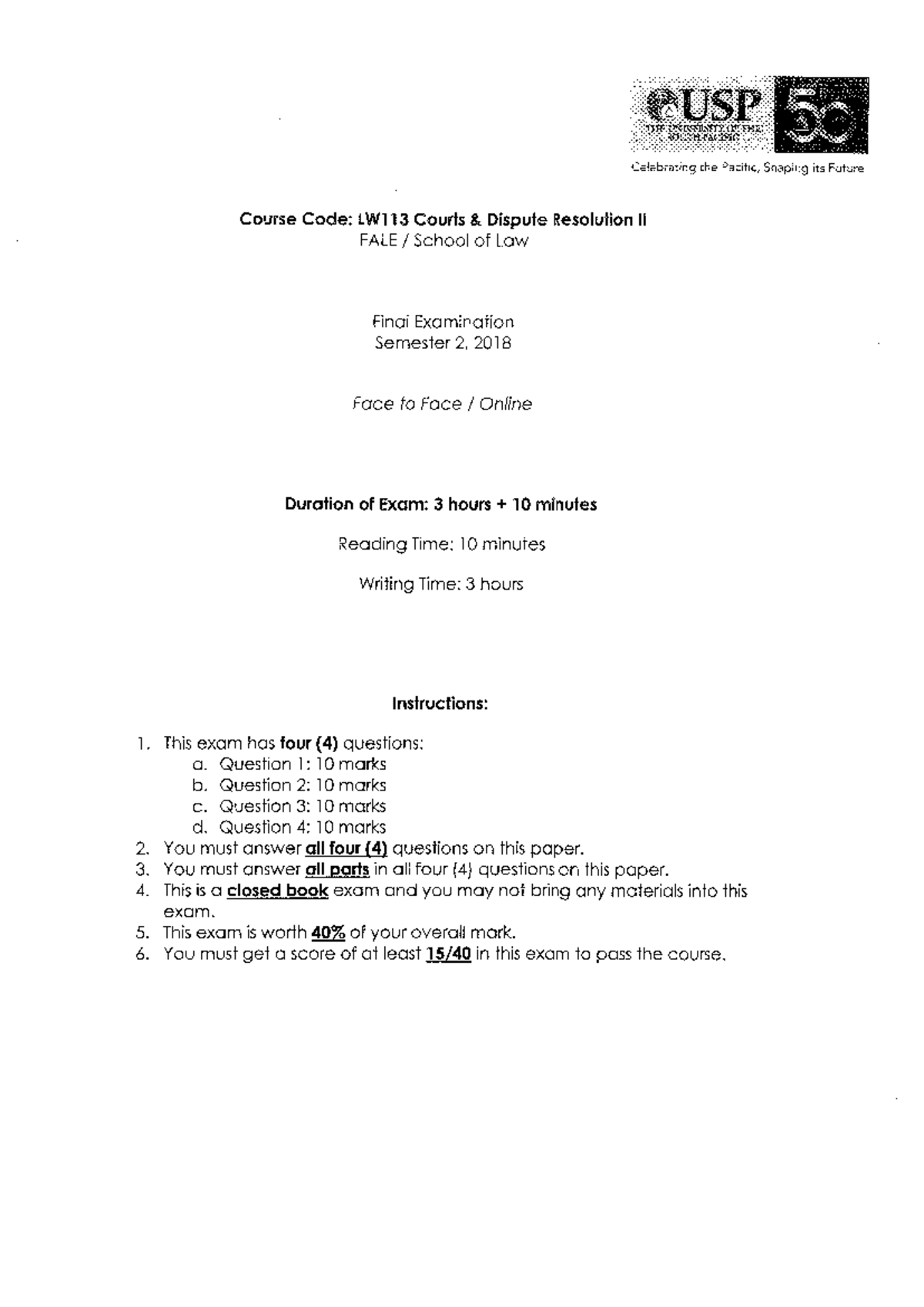 LW113 Final Exam Study Guide - Contract Law Overview 2018 - Studocu