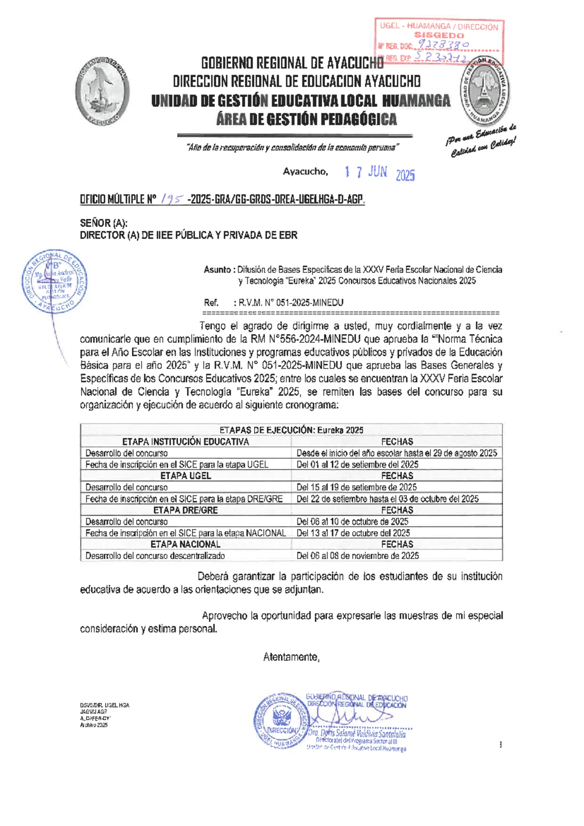 Bases Específicas de la Feria Escolar Nacional de Ciencia y Tecnología ...