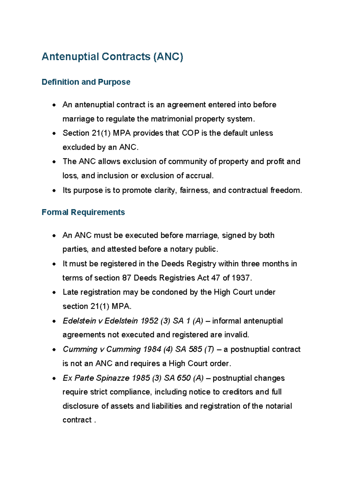 ANC Exam: Definition, Purpose, and Key Considerations - Studocu