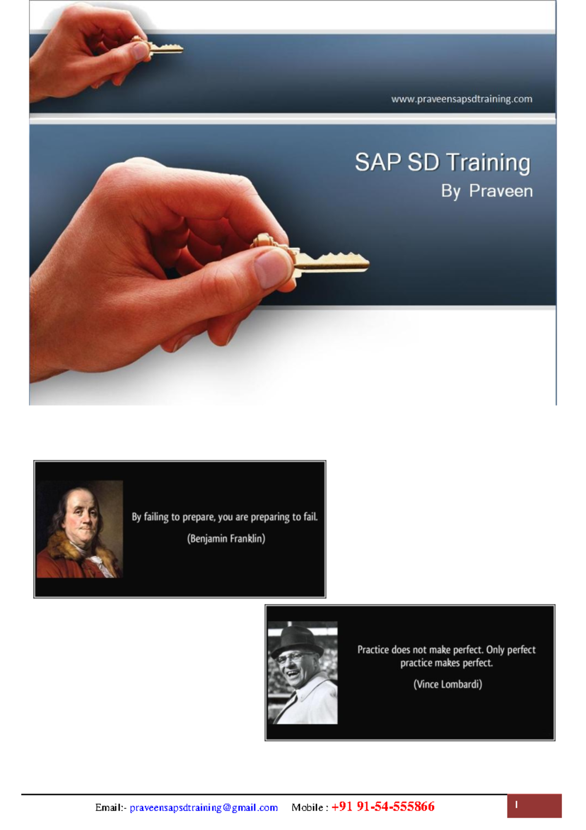 SAP SD Study Material: Configuration Guide & Interview Questions - Studocu