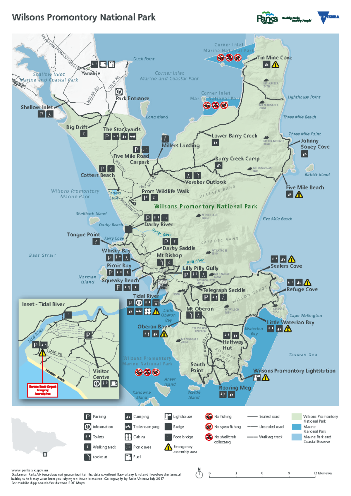 WPNP map park overview - V E R E K E R R A N G E L A T R O B E R A N G ...