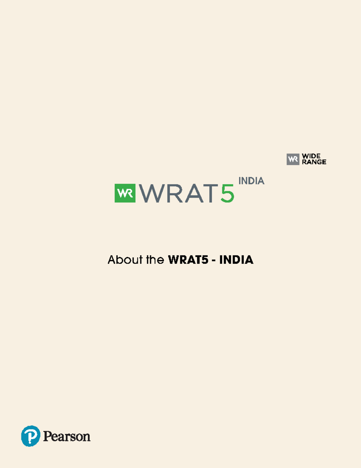 About the WRAT5 India: Comprehensive Overview and Administration Guide ...
